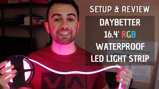 Set Up: 16.4 FT RGB Water Proof LED Light Strip - DAYBETTER