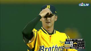 04/15 富邦 vs 兄弟 五局上，富邦打線大爆發，單局海灌10分，一口氣把比分拉開