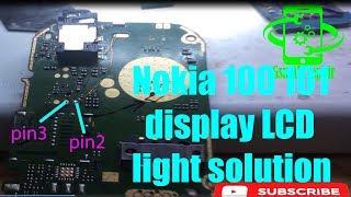 NOKIA 100 101 DISPLAY LCD LIGHT SOLUTION 1000/1000