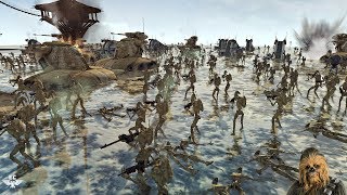 МАССИРОВАННЫЙ ШТУРМ БЕРЕГА НА КАШИИКЕ! Конфедерация vs Республика Star Wars Empire At War Mod