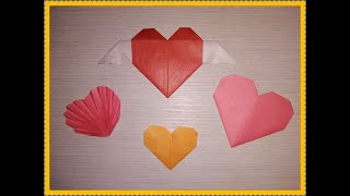 4 DIY PAPER HEART ORIGAMI 2020 @5-Minute Crafts @5-minute ORIGAMI and DIY