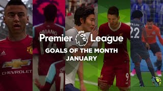 Premier League Goals of the Month - January 2018 (FIFA 18 Remake)