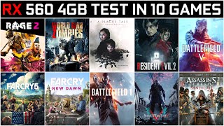 Amd Saphire Rx 560 4gb Tested in 10 Games 2019