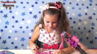 Набор Портфолио Монстер Хай: трафареты наклейки шаблоны видео Monster High Make up Sketch
