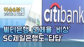 씨티은행, 연체율 '비상'…SC도 '답답' / 머니투데이방송 (뉴스)