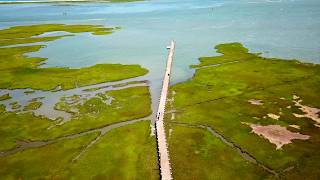 Drone video - Assateague Pointe & Frontier Town Water Park (Berlin, MD) 4K