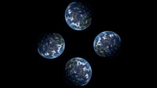 Видео для 3D голограммы - Планета Земля крутится  - YOG - 2