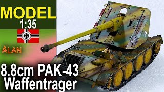 8.8cm PAK-43 Waffentrager Alan 1:35 - modelarstwo