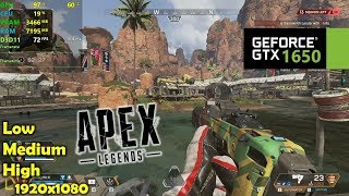 GTX 1650 | Apex Legends - 1080p Low, Medium & High settings!