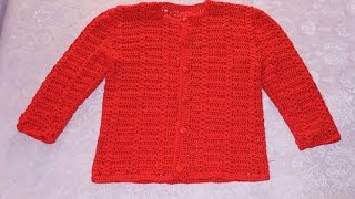 Кофта для девочки крючком (2,5 - 3 - 4 года). Часть 1 (образец, мерки, выкройка, расчеты).