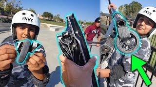 DESTROYED HIS PRO SCOOTER!
