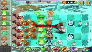 Plants vs Zombies 2 : Frostbite Caves - Day 8 Walkthrough