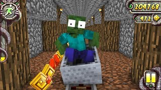 Monster School   TEMPLE RUN CHALLENGE - Minecraft Animation