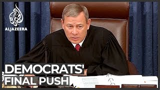 Democrats wrap up arguments on Trump 'cover-up'