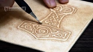 Молот Тора (Сварога) Тиснение на коже