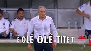 Com 5 jogos e 5 vitórias, Tite cai nas graças da torcida brasileira (15/11/2016)
