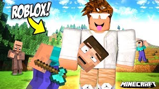 ROBLOX W MINECRAFT?!