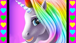 Ухаживаем за лошадкой, пони и единорогом! Детские мультики про животных. Мультфильмы для детей.