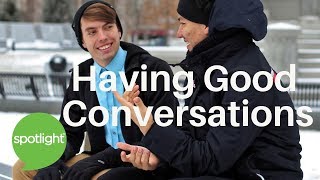 "Having Good Conversations" - practice English with Spotlight