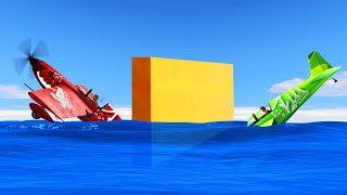 Impossible Underwater Plane Dive! - GTA 5 Funny Moments