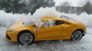Cars for Kids riding through the Snow Video for Kids