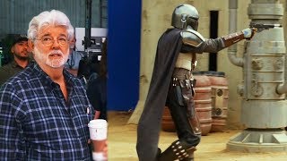 「スター・ウォーズ」初の実写シリーズ『マンダロリアン』撮影現場で“生みの親”ジョージ・ルーカスがサプライズ訪問