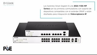 D Link Switches DGS 1100MP Gigabit Onvif PoE+ VLAN Videovigilancia