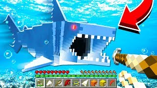 TERRIFYING JAWS SHARK MINECRAFT MOD!