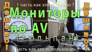 ? Как сделать вывод изображения на несколько мониторов используя av тюльпан И как это использовать