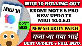 REDMI NOTE 5 PRO MIUI 10.0.6.0 STABLE UPDATE START ROLLING OUT