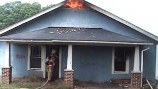 Attic fire interrior attack with enhanced water stream