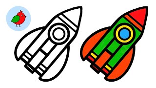Как нарисовать ракету l Простые рисунки для детей