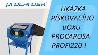 Pískovačka 220l - ukázka pískovacího boxu