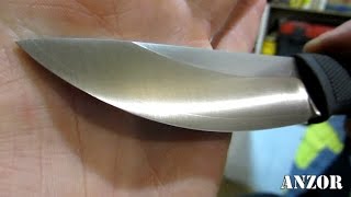 Привожу в порядок НОЖИ Fallkniven: РЕГРИНД выпуклых спусков и ЗАТОЧКА