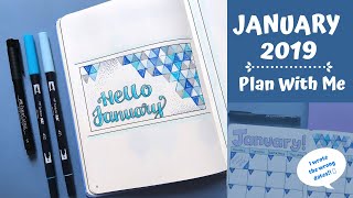JANUARY 2019 / PLAN WITH ME / BULLET JOURNAL