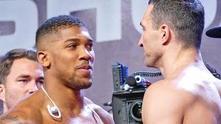 ANTHONY JOSHUA vs WLADIMIR KLITSCHKO FACE OFF & WEIGH IN