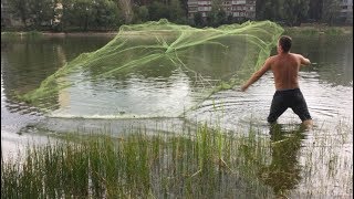 КАСТИНГОВАЯ СЕТЬ CAST NET, ПЕРВЫЙ ТЕСТ НА ГОРОДСКОМ ОЗЕРЕ
