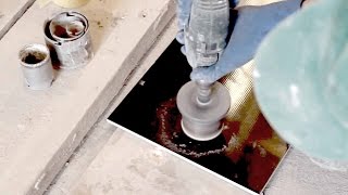 Как сделать отверстие  в керамической плитке без сколов.