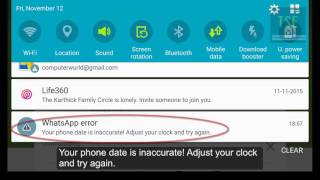 How to fix WhatsApp error: Your phone date is inaccurate! Adjust your clock and try again