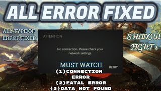 All Error Fix | Connection error | Fatal Error | must watch