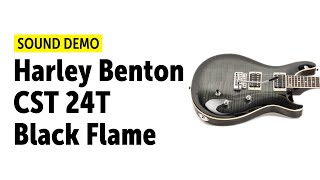 Harley Benton CST 24T Black Flame - Sound Demo (no talking)