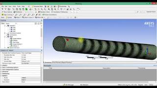 4.2 Построение сетки спирального теплообменника в ANSYS Mesh