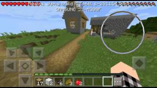 Выживание в Minecraft PE 1.2 - 1.3 #1!Деревня?!