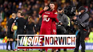 Inside Norwich: Norwich City 0-1 Liverpool | Behind-the-scenes tunnel cam