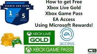 How to get Free Xbox Live Gold, Xbox Game Pass & EA Access Using Microsoft Rewards!