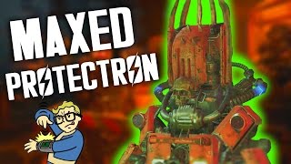 Fallout 4 Automatron - Maxed Protectron - Setup and Gameplay