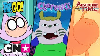 Юные титаны + Кларенс + Время приключений | Проблемы с кошкой | Cartoon Network