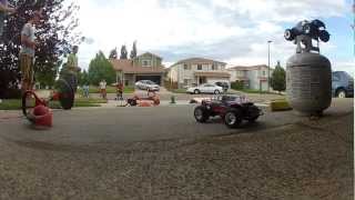 RC Car Races in the Driveway