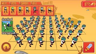 STICKMAN GUN BATTLE SIMULATOR - Walkthrough Gameplay Part 3 - ARMY STICK GUN (iOS Android)