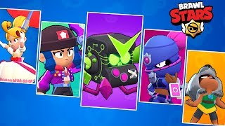 SENSACIONAL JOGUEI COM TODAS AS NOVAS SKINS DA NOVA ATUALIZAÇÃO DO BRAWL STARS